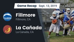 Recap: Fillmore  vs. La Cañada  2019