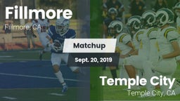 Matchup: Fillmore  vs. Temple City  2019