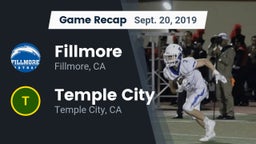 Recap: Fillmore  vs. Temple City  2019