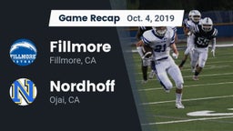 Recap: Fillmore  vs. Nordhoff  2019