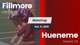 Matchup: Fillmore  vs. Hueneme  2019