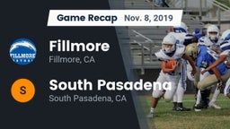 Recap: Fillmore  vs. South Pasadena  2019