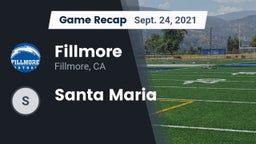 Recap: Fillmore  vs. Santa Maria 2021