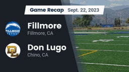 Recap: Fillmore  vs. Don Lugo  2023