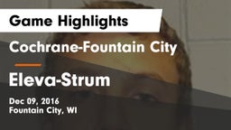Cochrane-Fountain City  vs Eleva-Strum  Game Highlights - Dec 09, 2016