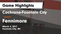 Cochrane-Fountain City  vs Fennimore  Game Highlights - March 4, 2017