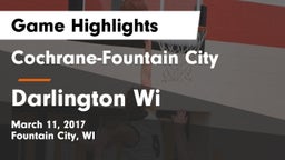 Cochrane-Fountain City  vs Darlington Wi Game Highlights - March 11, 2017
