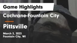 Cochrane-Fountain City  vs Pittsville  Game Highlights - March 3, 2023
