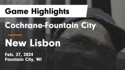 Cochrane-Fountain City  vs New Lisbon  Game Highlights - Feb. 27, 2024