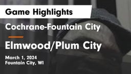 Cochrane-Fountain City  vs Elmwood/Plum City  Game Highlights - March 1, 2024