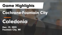 Cochrane-Fountain City  vs Caledonia  Game Highlights - Dec. 19, 2023