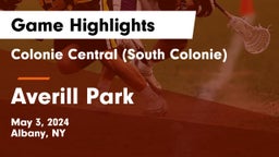 Colonie Central  (South Colonie) vs Averill Park  Game Highlights - May 3, 2024
