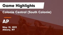 Colonie Central  (South Colonie) vs AP Game Highlights - May 10, 2022