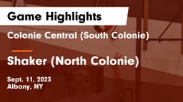 Colonie Central  (South Colonie) vs Shaker  (North Colonie) Game Highlights - Sept. 11, 2023