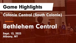 Colonie Central  (South Colonie) vs Bethlehem Central  Game Highlights - Sept. 13, 2023