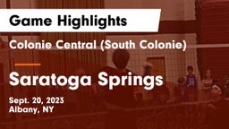 Colonie Central  (South Colonie) vs Saratoga Springs  Game Highlights - Sept. 20, 2023