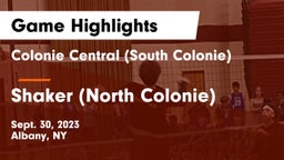 Colonie Central  (South Colonie) vs Shaker  (North Colonie) Game Highlights - Sept. 30, 2023