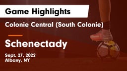 Colonie Central  (South Colonie) vs Schenectady  Game Highlights - Sept. 27, 2022