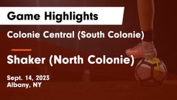 Colonie Central  (South Colonie) vs Shaker  (North Colonie) Game Highlights - Sept. 14, 2023