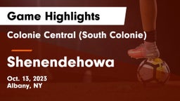 Colonie Central  (South Colonie) vs Shenendehowa  Game Highlights - Oct. 13, 2023