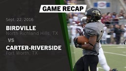 Recap: Birdville  vs. Carter-Riverside  2016