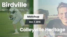 Matchup: Birdville High vs. Colleyville Heritage  2016