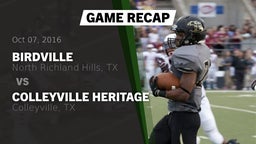 Recap: Birdville  vs. Colleyville Heritage  2016