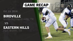 Recap: Birdville  vs. Eastern Hills  2016