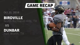 Recap: Birdville  vs. Dunbar  2016