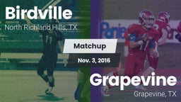 Matchup: Birdville High vs. Grapevine  2016