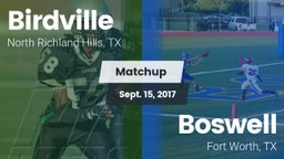 Matchup: Birdville High vs. Boswell   2017