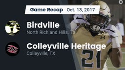Recap: Birdville  vs. Colleyville Heritage  2017