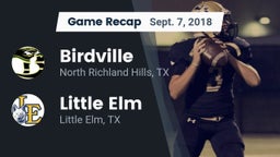 Recap: Birdville  vs. Little Elm  2018