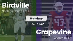 Matchup: Birdville High vs. Grapevine  2018
