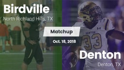 Matchup: Birdville High vs. Denton  2018