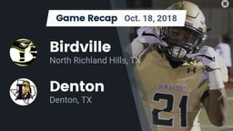 Recap: Birdville  vs. Denton  2018