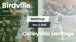 Matchup: Birdville High vs. Colleyville Heritage  2018