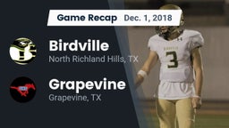 Recap: Birdville  vs. Grapevine  2018