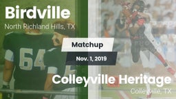 Matchup: Birdville High vs. Colleyville Heritage  2019