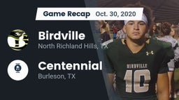 Recap: Birdville  vs. Centennial  2020
