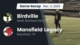 Recap: Birdville  vs. Mansfield Legacy  2020