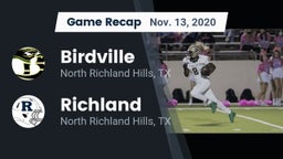 Recap: Birdville  vs. Richland  2020