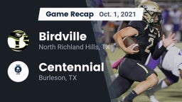 Recap: Birdville  vs. Centennial  2021