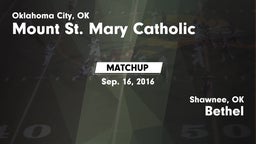 Matchup: Mount St. Mary vs. Bethel  2016