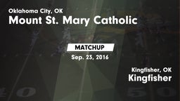 Matchup: Mount St. Mary vs. Kingfisher  2016