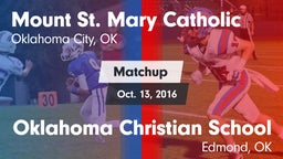 Matchup: Mount St. Mary vs. Oklahoma Christian School 2016
