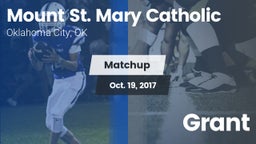 Matchup: Mount St. Mary vs. Grant  2017