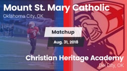 Matchup: Mount St. Mary vs. Christian Heritage Academy 2018