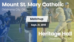 Matchup: Mount St. Mary vs. Heritage Hall  2018