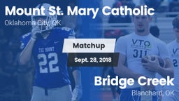 Matchup: Mount St. Mary vs. Bridge Creek  2018